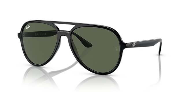 RB4376 Schwarz KunststoffSunglass Frames von B24, Dreiviertelansicht