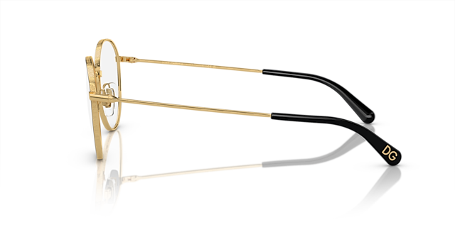 DG1322 Goud & Zwart MetaalEyeglass Frames van B24, Zijaanzicht