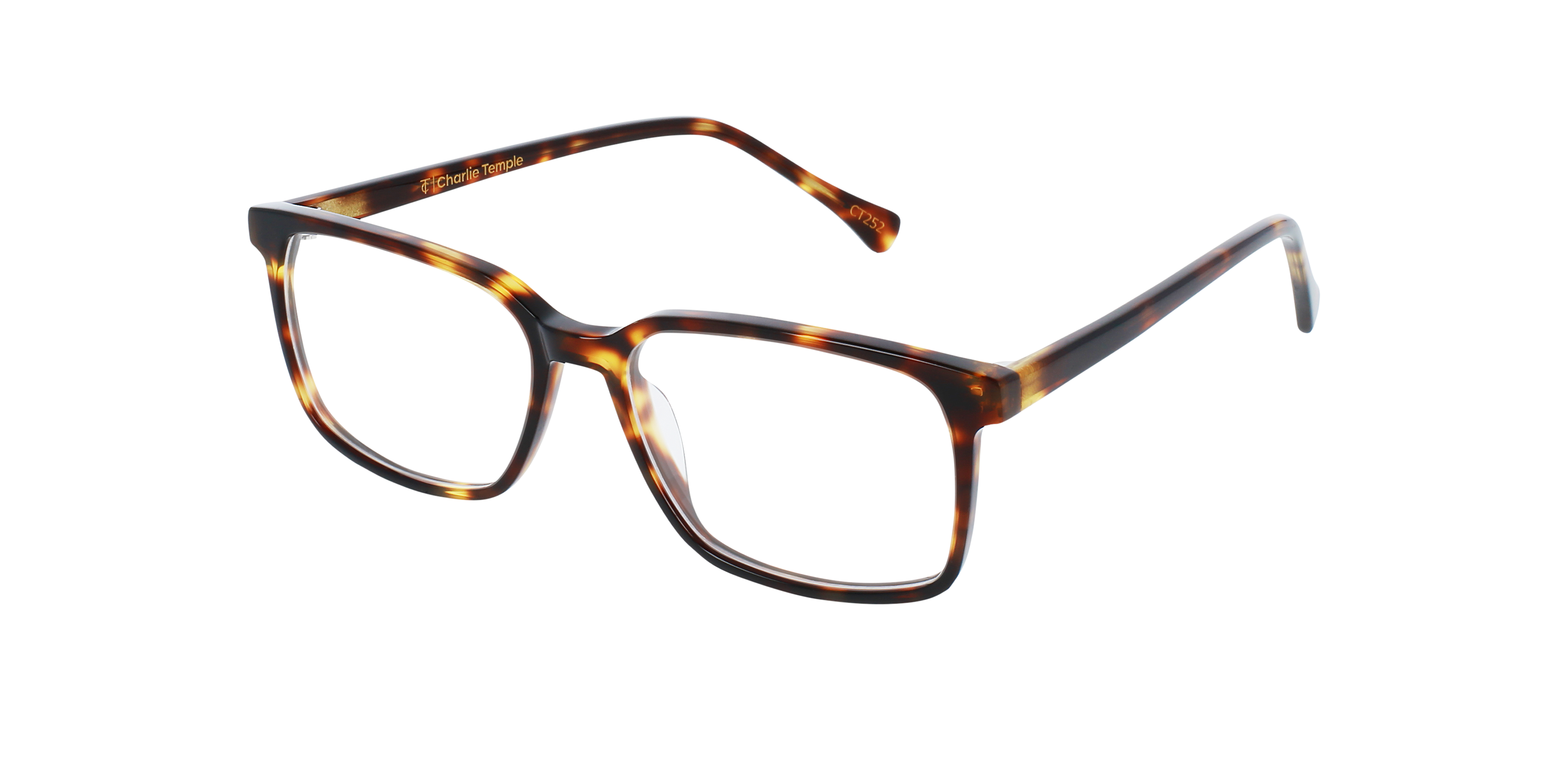 Mondrian Moonlight Tortoise AcetatEyeglass Frames von B24, Dreiviertelansicht