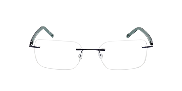 Clearwater Blauw MetaalEyeglass Frames van B24, Vooraanzicht