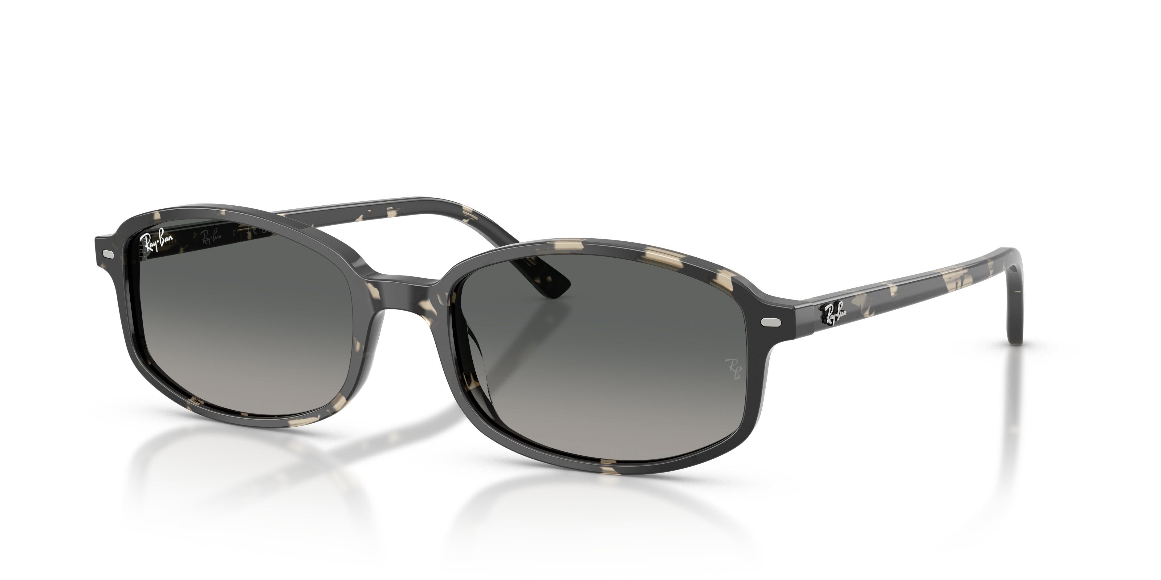 Sam Havana Grau AcetatSunglass Frames von B24, Dreiviertelansicht