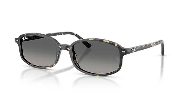Sam Havana Grau AcetatSunglass Frames von B24, Dreiviertelansicht
