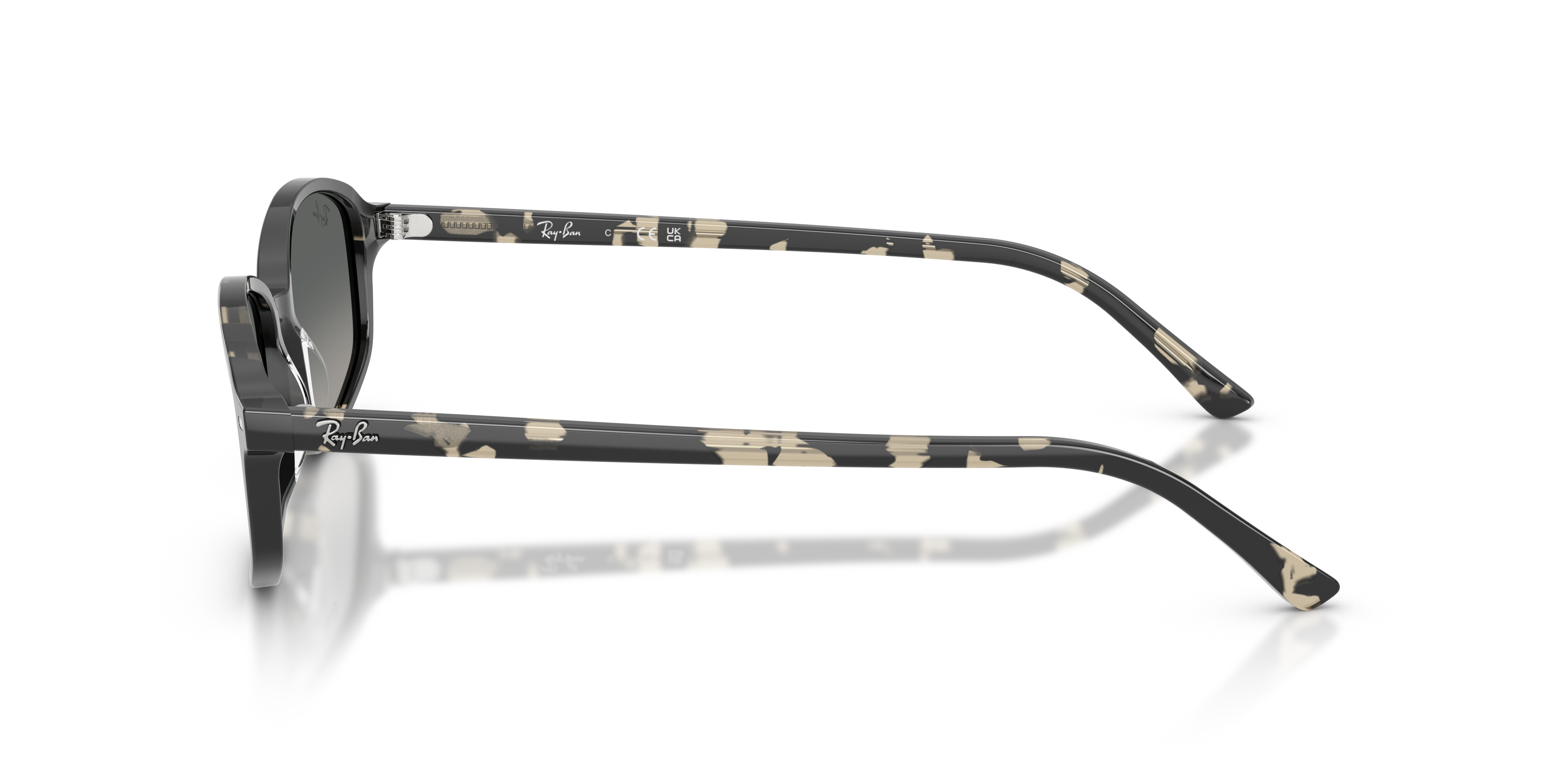 Sam Havana Grau AcetatSunglass Frames von B24, Seitenansicht