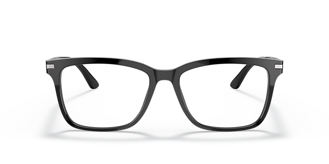 PR 14WV Schwarz AcetatEyeglass Frames von B24, Vorderansicht