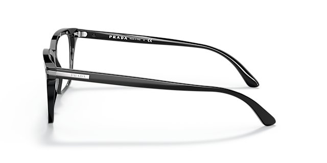 PR 14WV Schwarz AcetatEyeglass Frames von B24, Seitenansicht