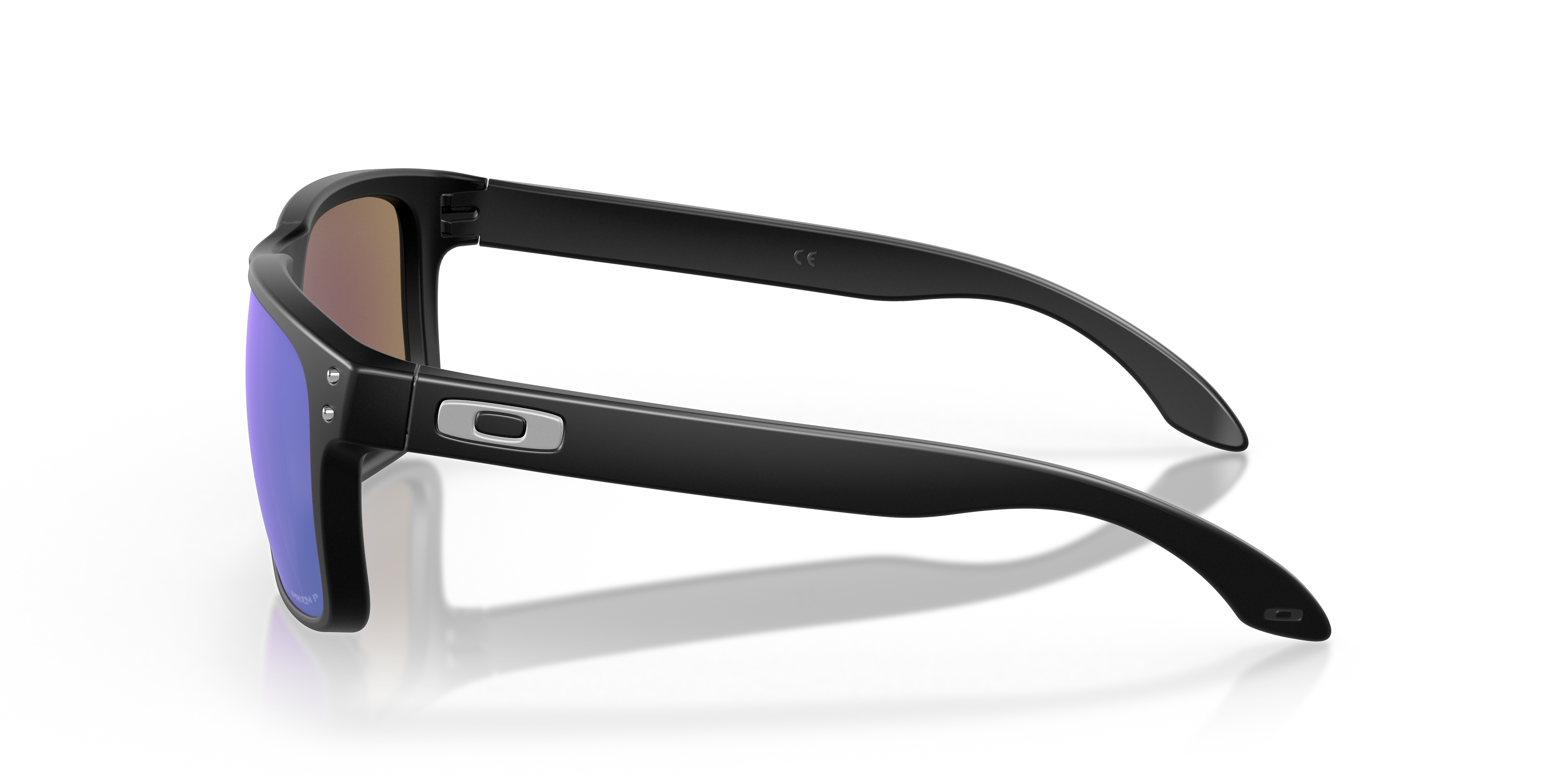 Holbrook™ Matzwart KunststofEyeglass Frames van B24, Zijaanzicht