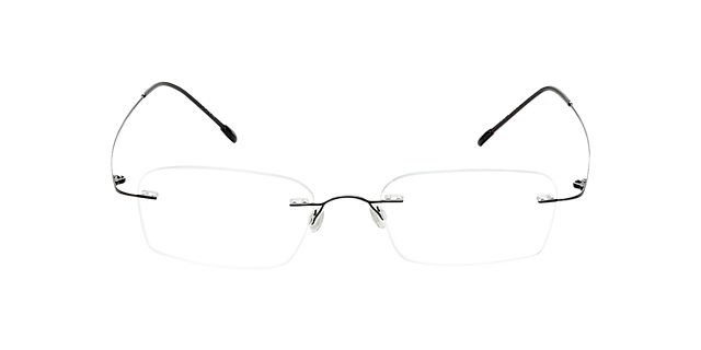 Davos Zwart TitaanEyeglass Frames van B24, Vooraanzicht