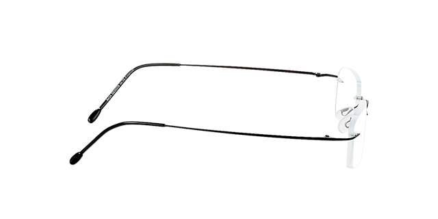 Davos Zwart TitaanEyeglass Frames van B24, Zijaanzicht