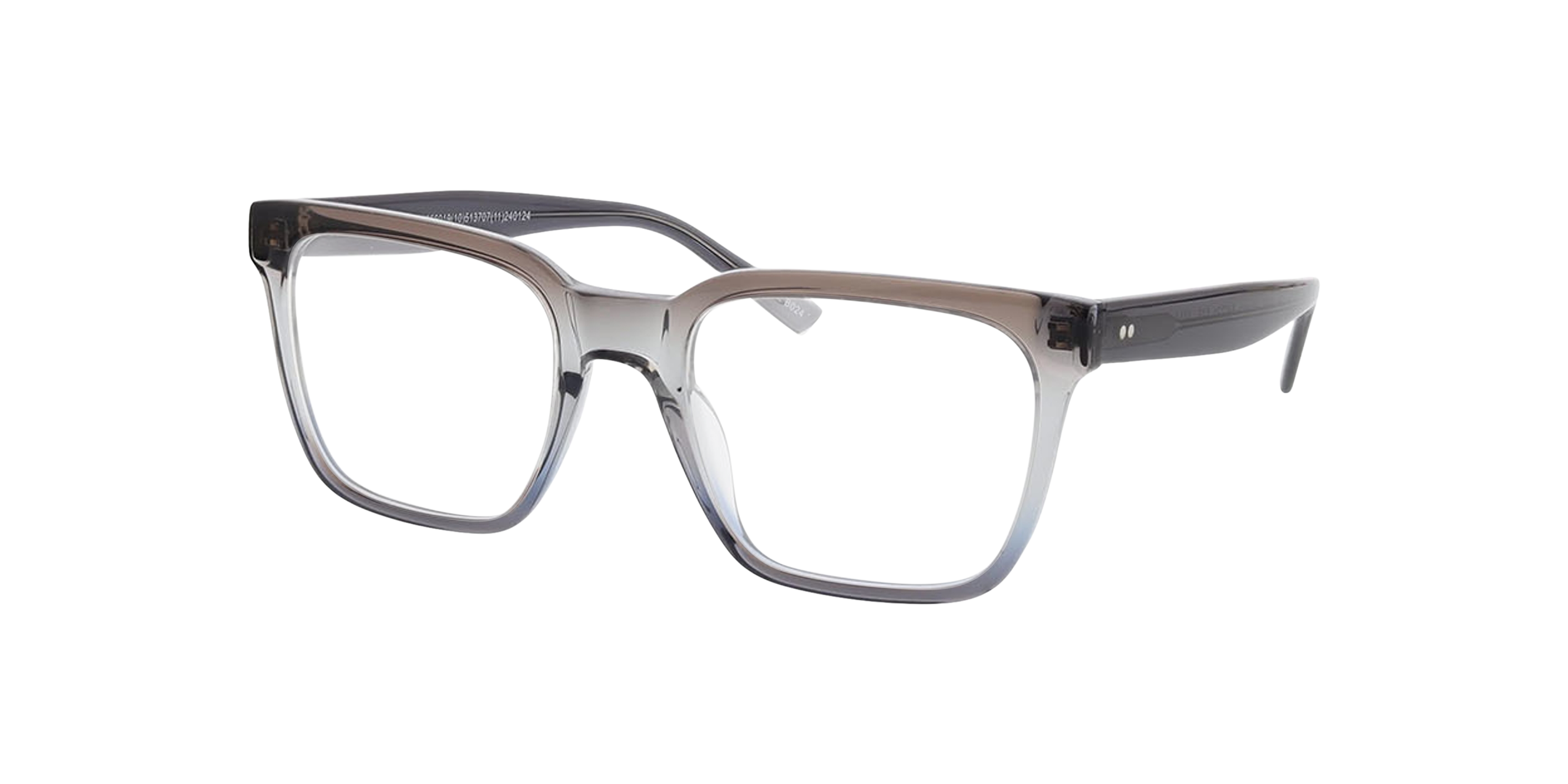 Atlanta Gradiënt grijs AcetaatEyeglass Frames van B24, Hoekweergave