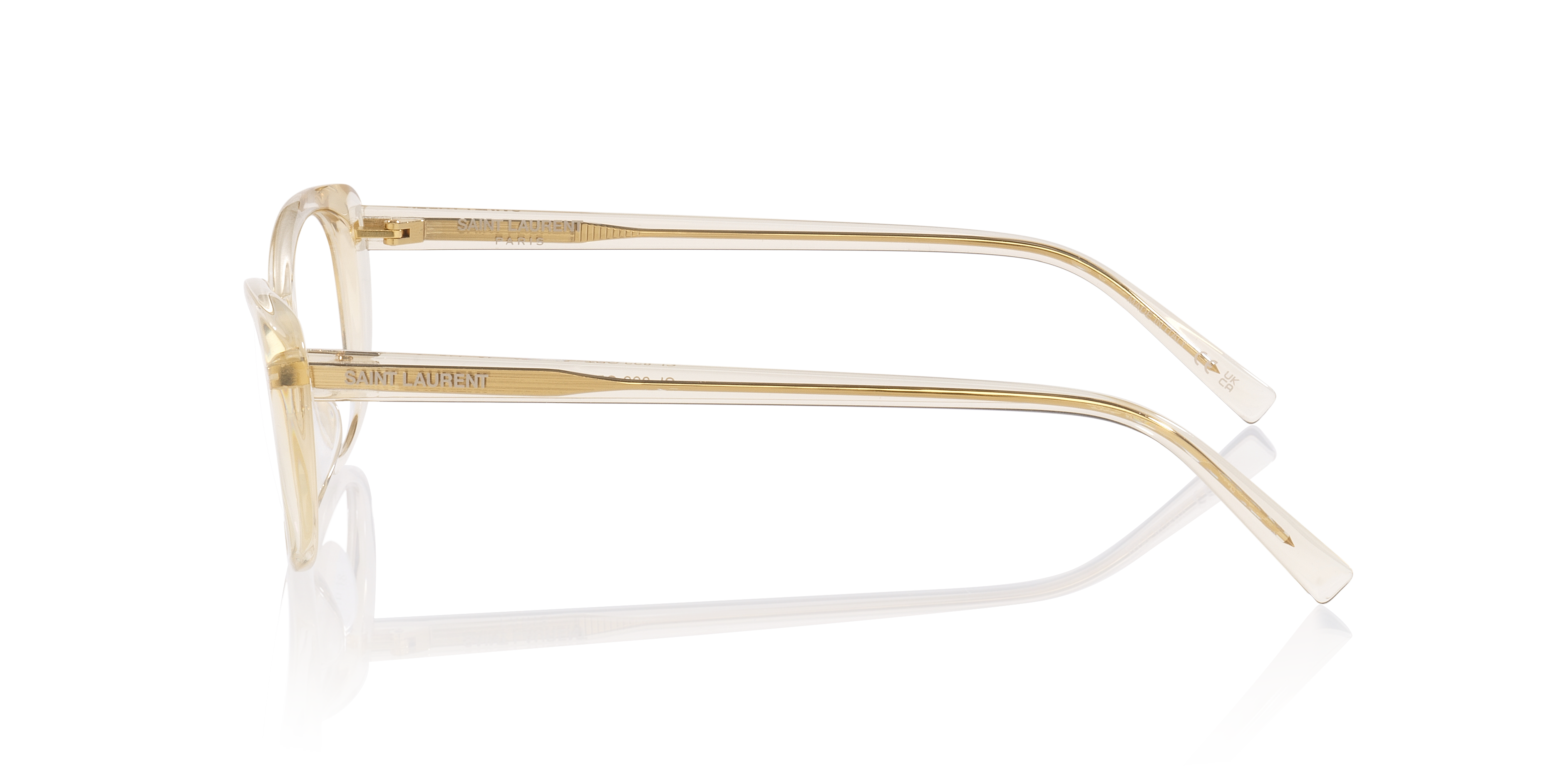 SL822OPT Gelb AcetatEyeglass Frames von B24, Seitenansicht