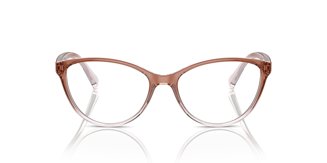 AX3053 Pink & Crystal KunststoffEyeglass Frames von B24, Vorderansicht