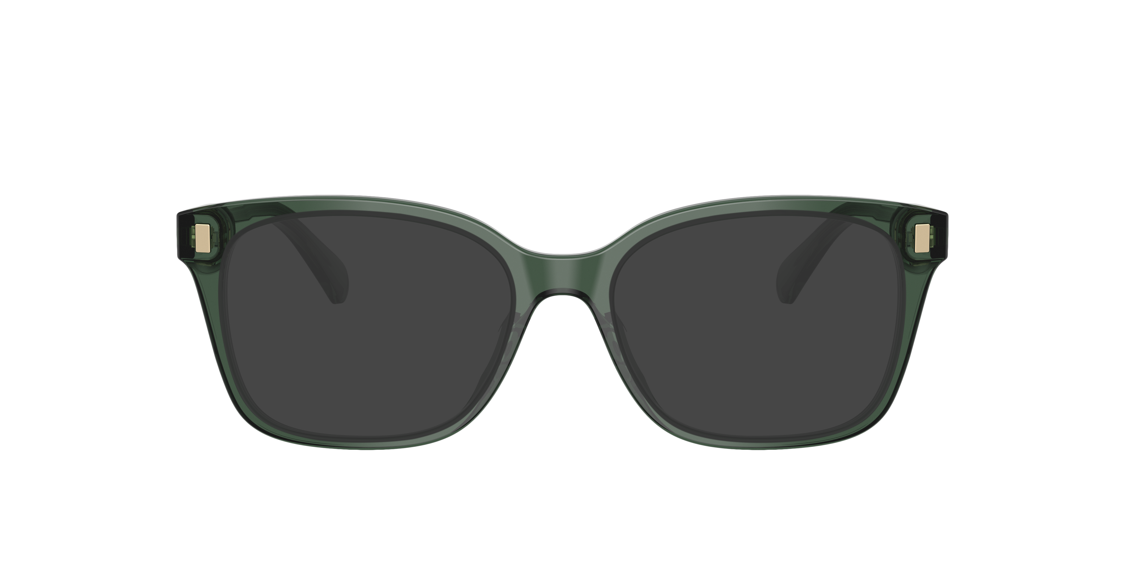 RA7174U Shiny Transparent Green AcetaatEyeglass Frames van B24, met getinte lenzen