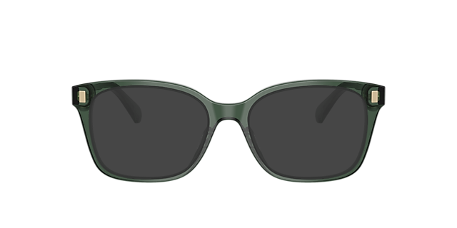 RA7174U Shiny Transparent Green AcetaatEyeglass Frames van B24, met getinte lenzen