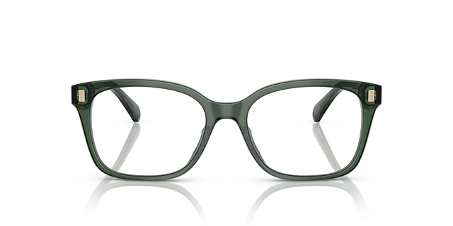 RA7174U Shiny Transparent Green AcetaatEyeglass Frames van B24, Vooraanzicht