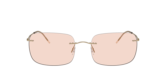 AR1512M Mat lichtgoud MetaalSunglass Frames van B24, met getinte lenzen