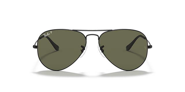 RB3025 Zwart MetaalSunglass Frames van B24, Vooraanzicht