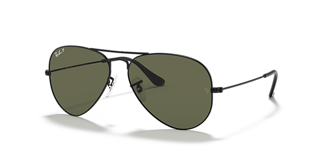 RB3025 Zwart MetaalSunglass Frames van B24, Hoekweergave