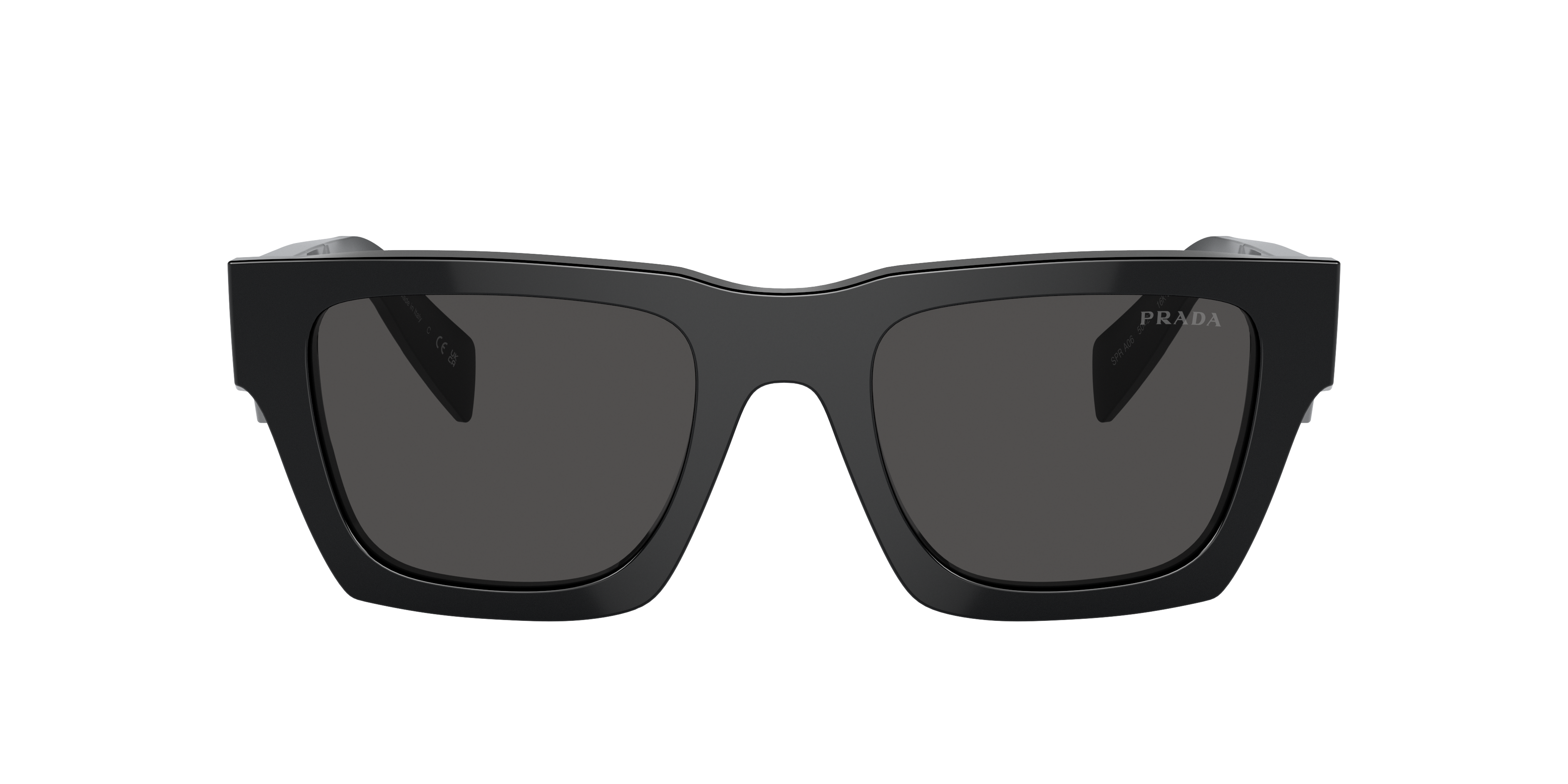 PR A06S Schwarz AcetatSunglass Frames von B24, mit getönten Gläsern