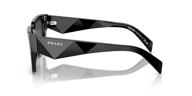 PR A06S Zwart AcetaatSunglass Frames van B24, Zijaanzicht