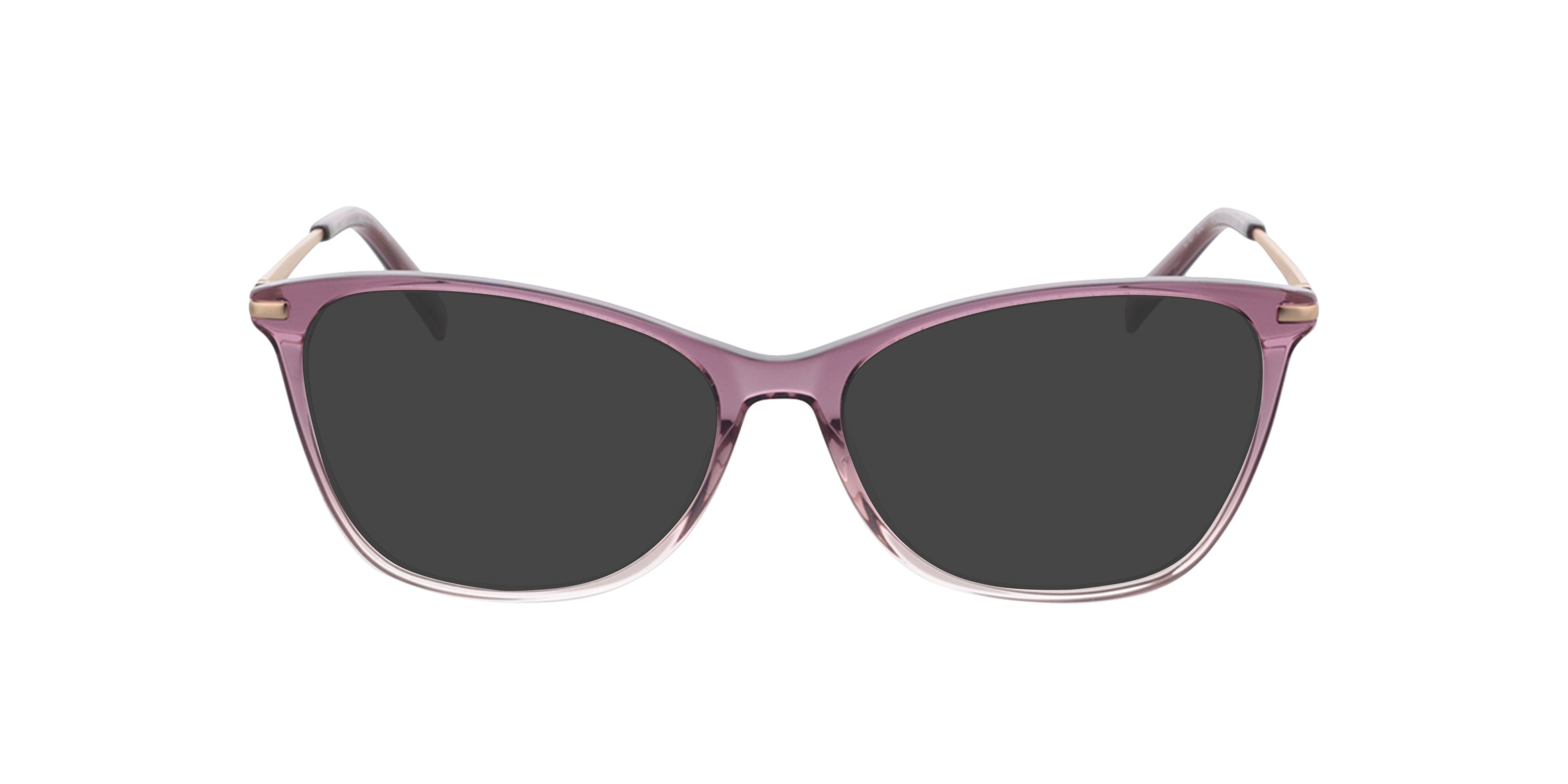Emily Roze  &  roze goud  &  violet AcetaatEyeglass Frames van B24, met getinte lenzen