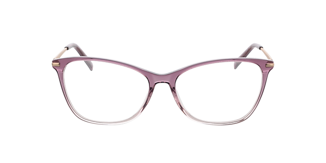 Emily Roze  &  roze goud  &  violet AcetaatEyeglass Frames van B24, Vooraanzicht