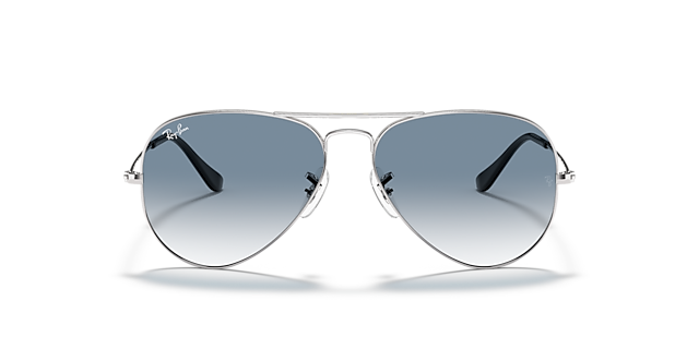 RB3025 Silber MetallSunglass Frames von B24, Vorderansicht