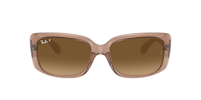 RB4389 Transparant bruin KunststofSunglass Frames van B24, met getinte lenzen