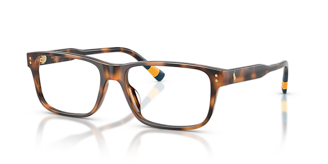 PH2302U Glanzend Havana AcetaatEyeglass Frames van B24, Hoekweergave