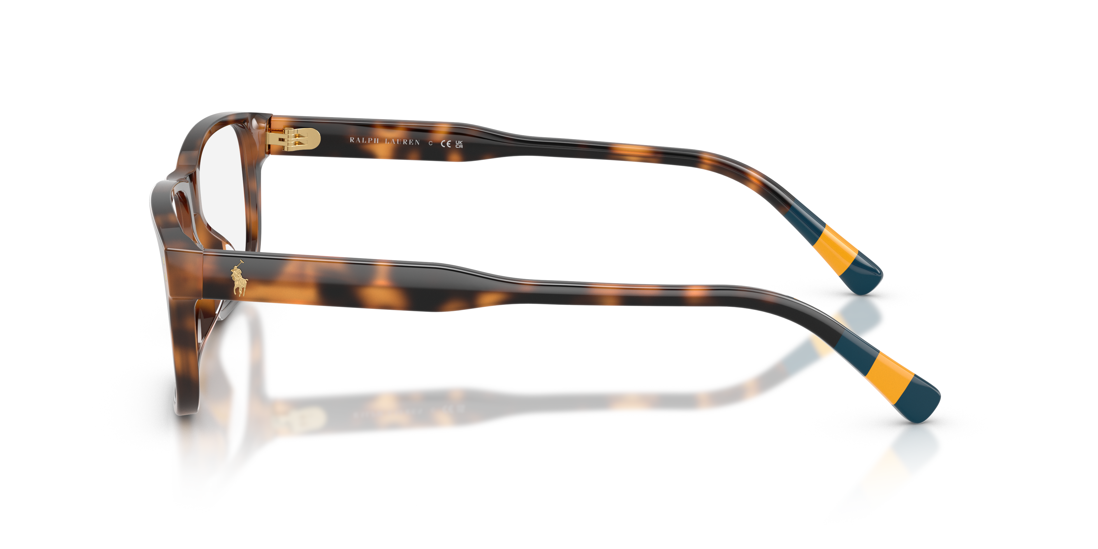 PH2302U Glanzend Havana AcetaatEyeglass Frames van B24, Zijaanzicht