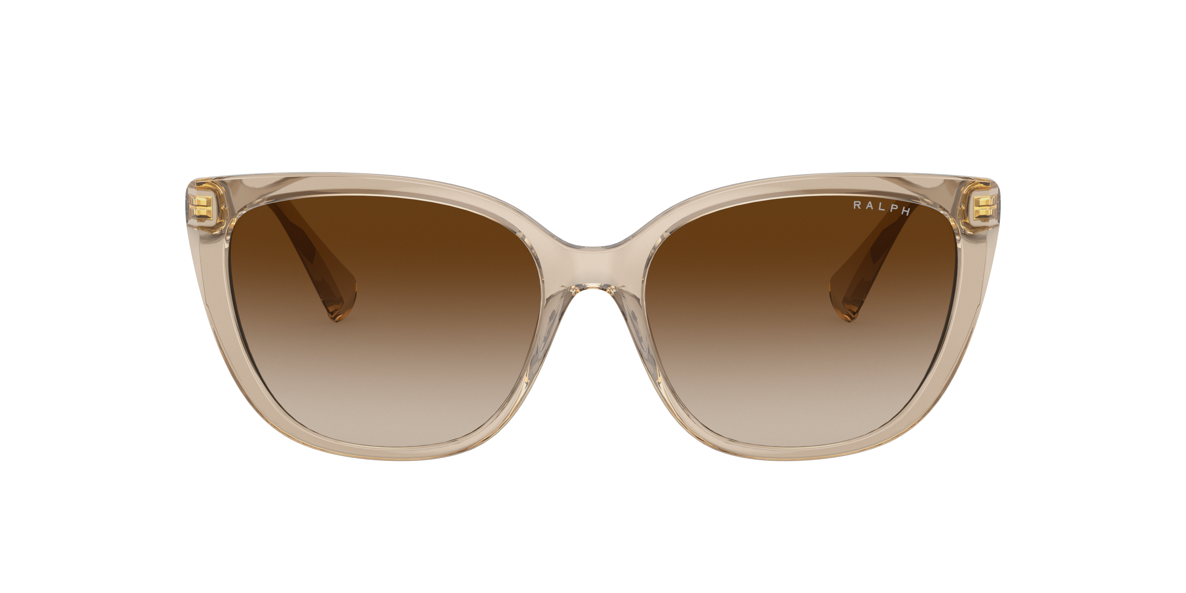RA5274 Shiny Transparent Brown KunststoffSunglass Frames von B24, mit getönten Gläsern