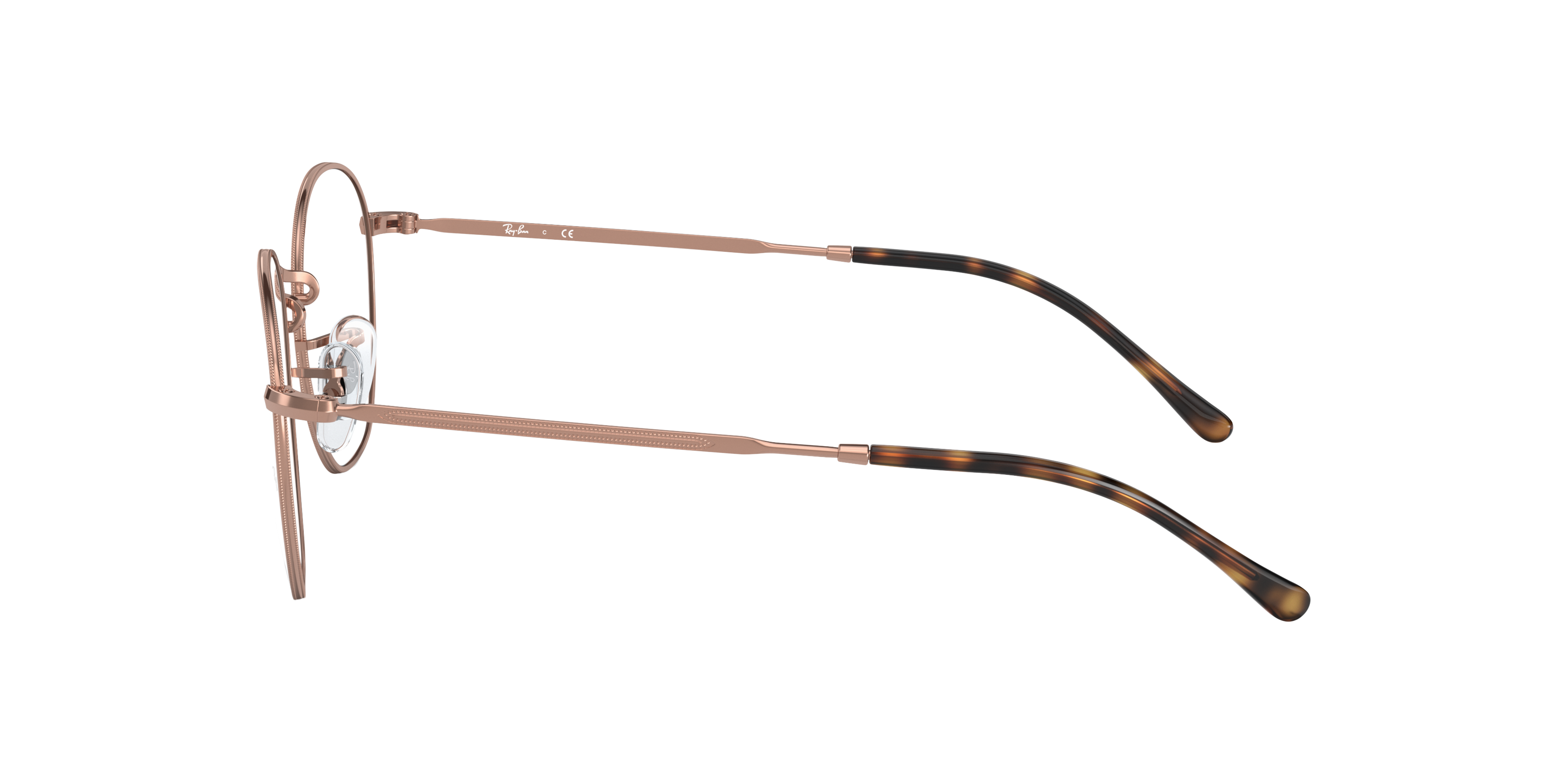 RB6472 Koper MetaalEyeglass Frames van B24, Zijaanzicht