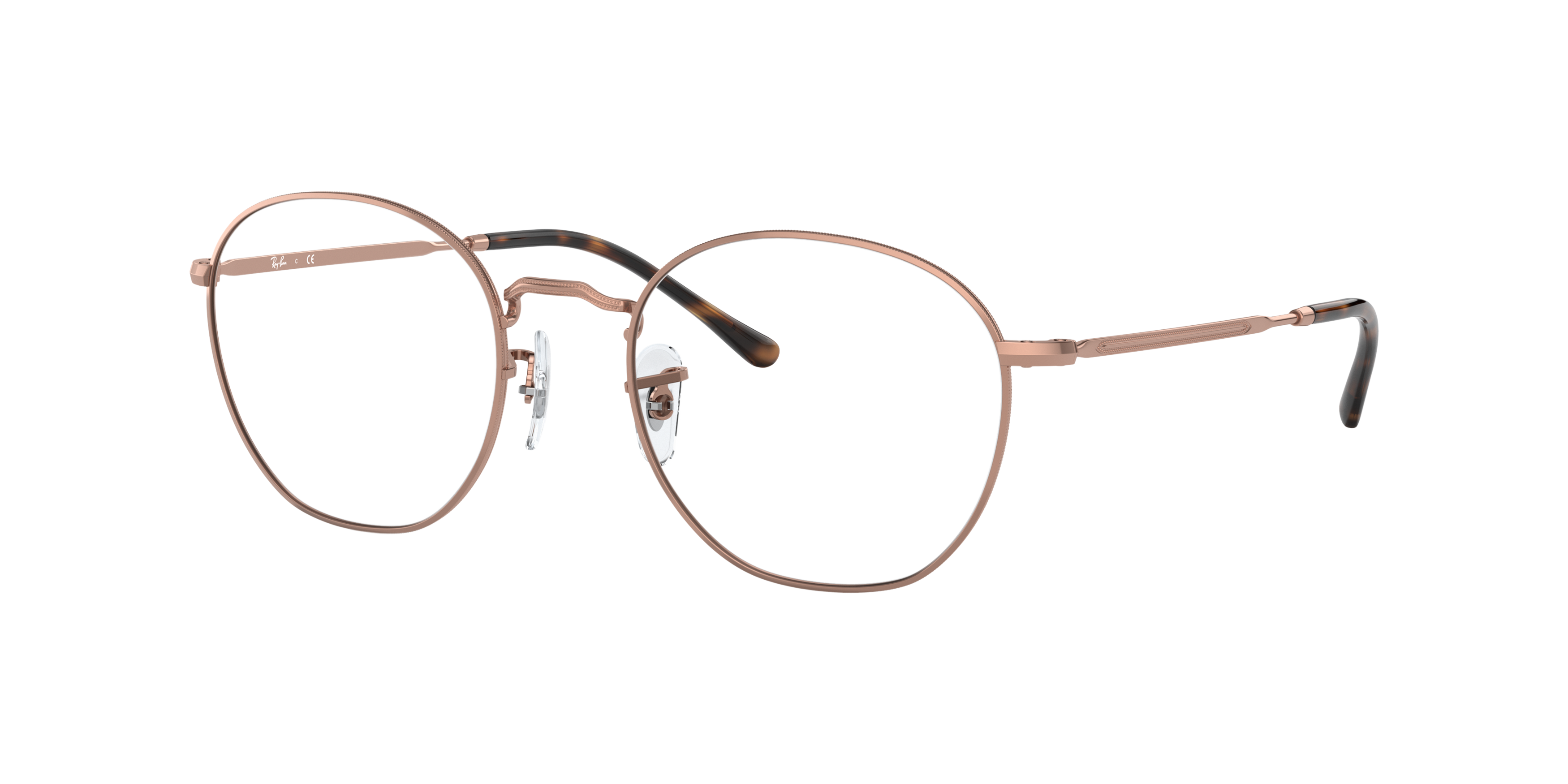 RB6472 Koper MetaalEyeglass Frames van B24, Hoekweergave