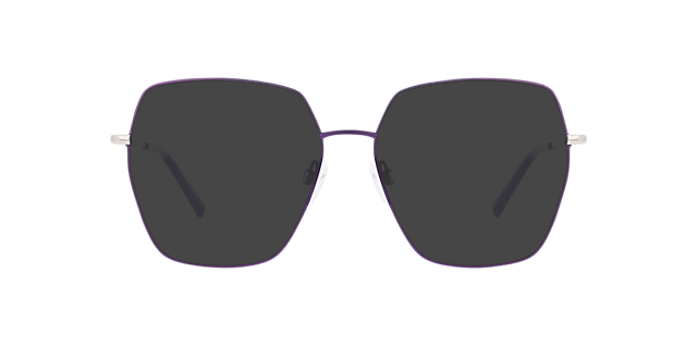 Vivien Sparkling Aubergine MetaalEyeglass Frames van B24, met getinte lenzen