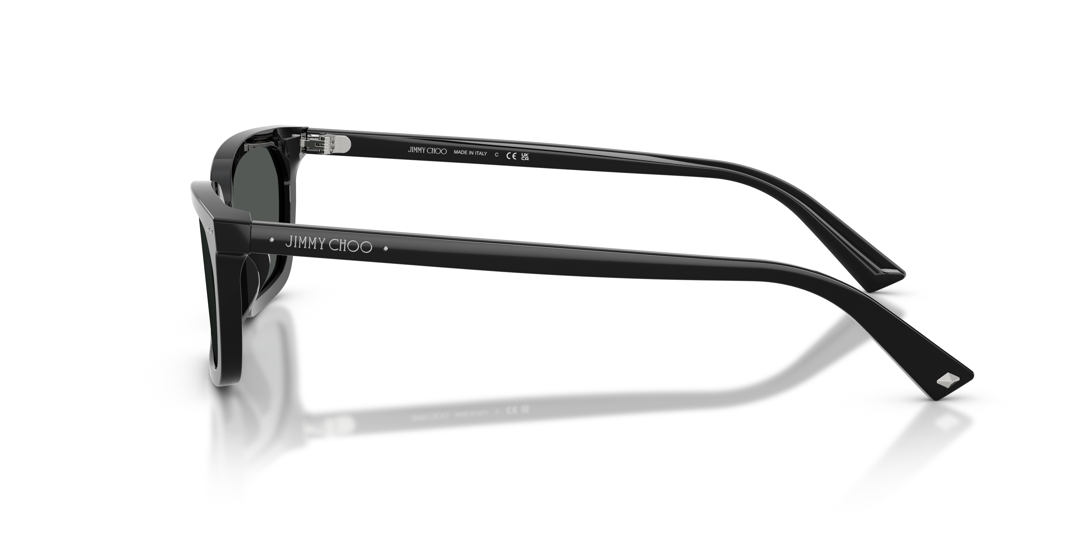 JC5050U Schwarz AcetatSunglass Frames von B24, Seitenansicht