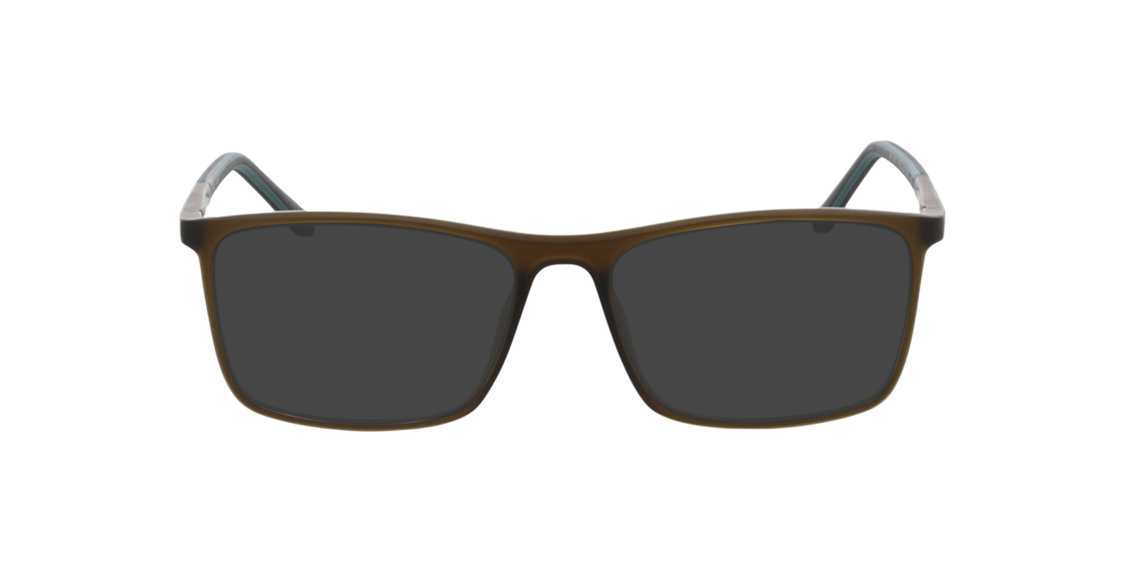 Foxhill Mat kaki KunststofEyeglass Frames van B24, met getinte lenzen