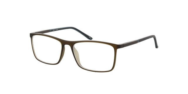 Foxhill Matt Khaki KunststoffEyeglass Frames von B24, Dreiviertelansicht