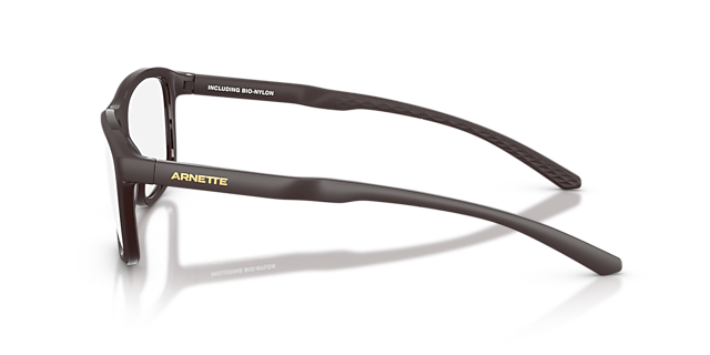 AN7291 Matte Chocolate KunststofEyeglass Frames van B24, Zijaanzicht