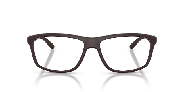 AN7291 Matte Chocolate KunststofEyeglass Frames van B24, Vooraanzicht