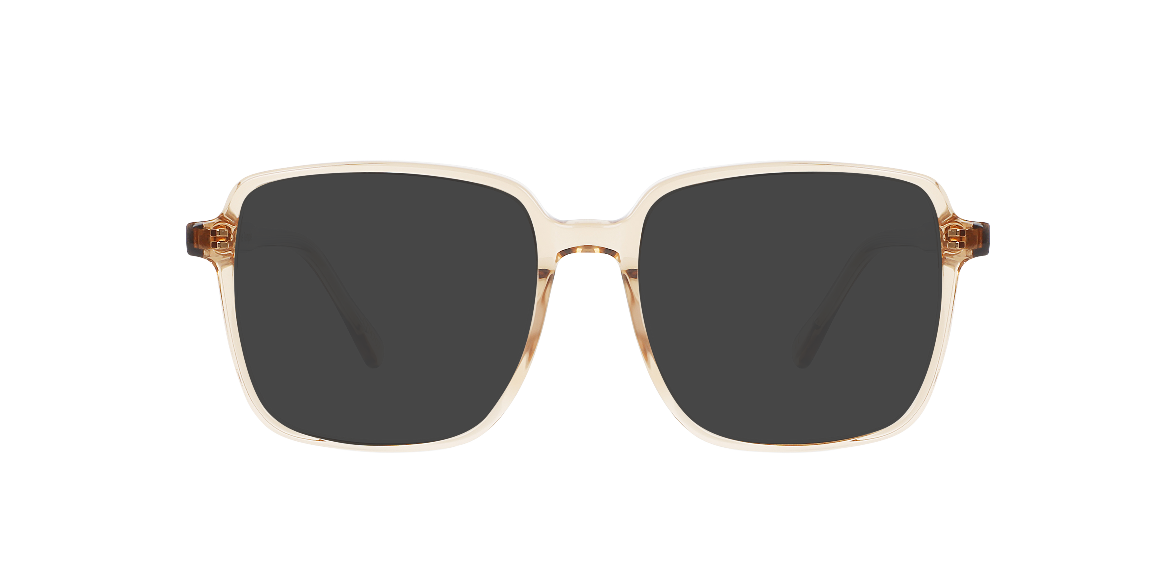 Elena CT Crystal Caramel AcetaatEyeglass Frames van B24, met getinte lenzen