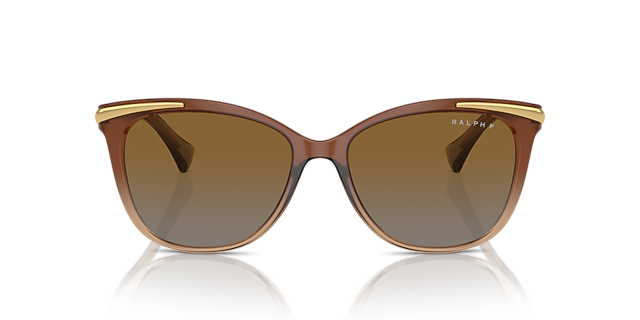 RA5309U Hellbraun transparent KunststoffSunglass Frames von B24, Vorderansicht