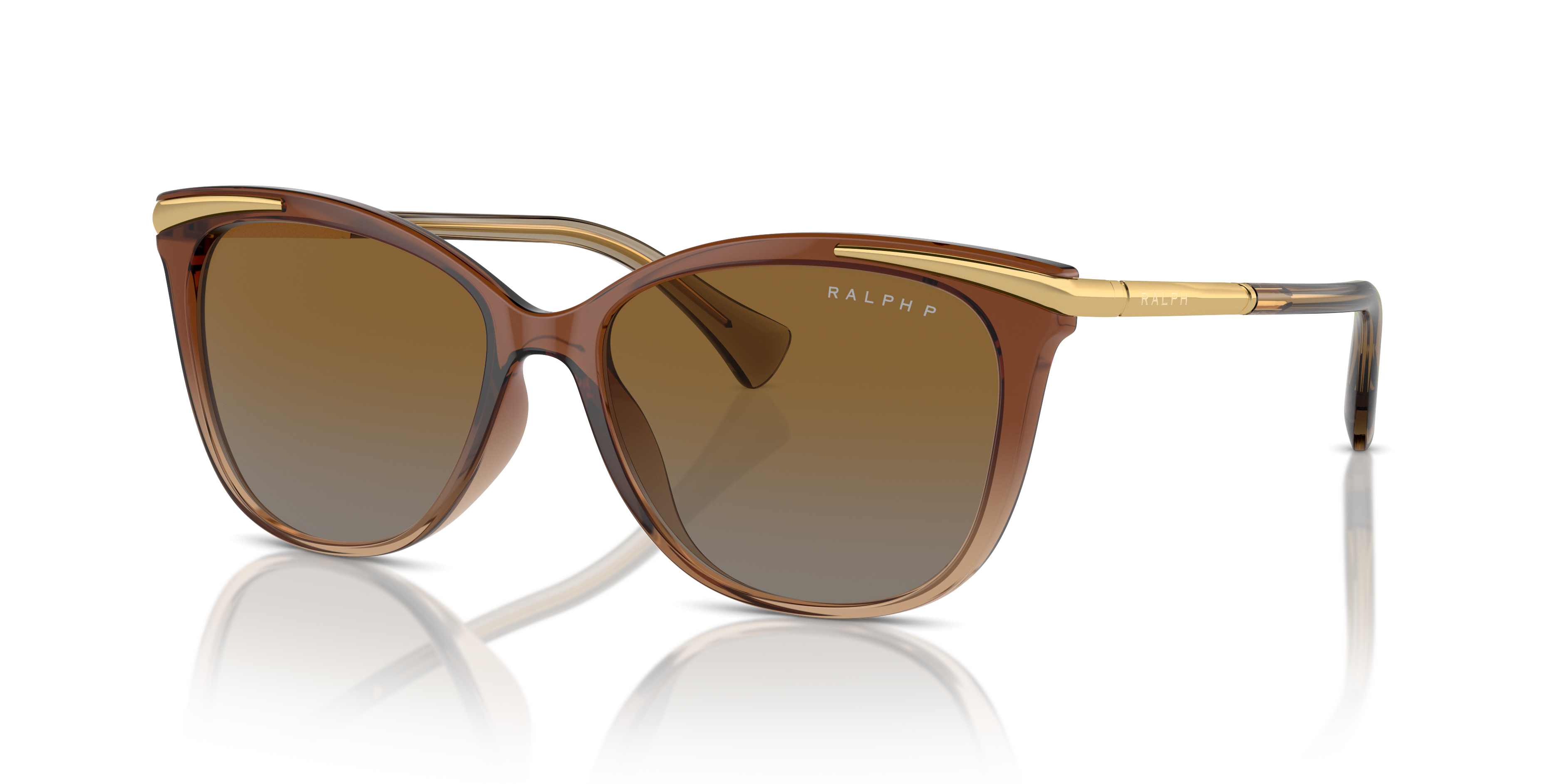 RA5309U Transparant lichtbruin KunststofSunglass Frames van B24, Hoekweergave