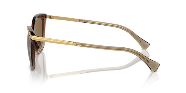 RA5309U Hellbraun transparent KunststoffSunglass Frames von B24, Seitenansicht