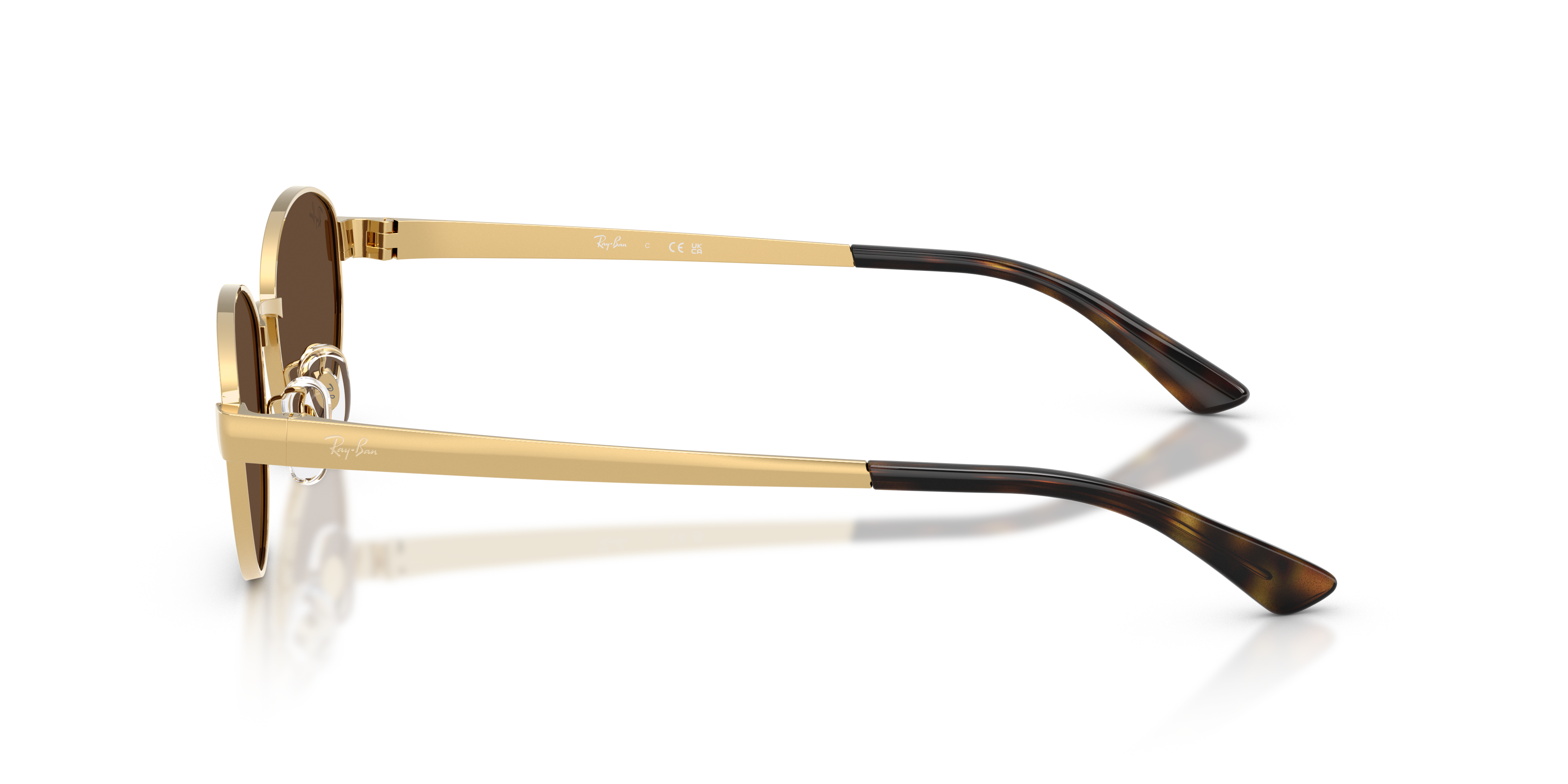 RB3774D Arista Gold MetallSunglass Frames von B24, Seitenansicht