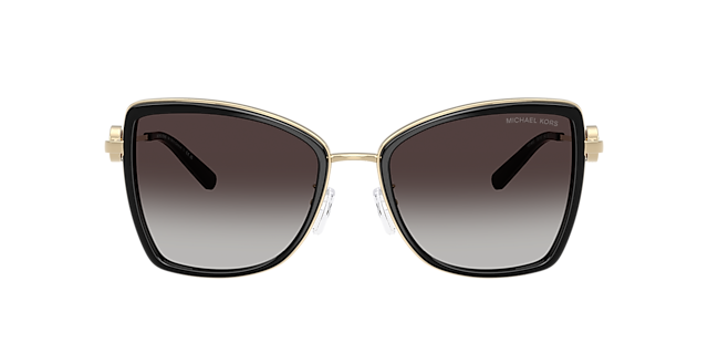 MK1067B Lichtgoud & zwart MetaalSunglass Frames van B24, met getinte lenzen