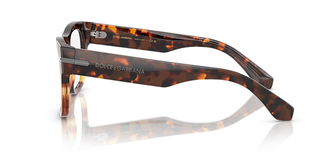 DG3407 Havana Warm Brown AcetaatEyeglass Frames van B24, Zijaanzicht