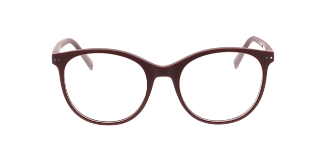 Lily Dunkelrot KunststoffEyeglass Frames von B24, Vorderansicht