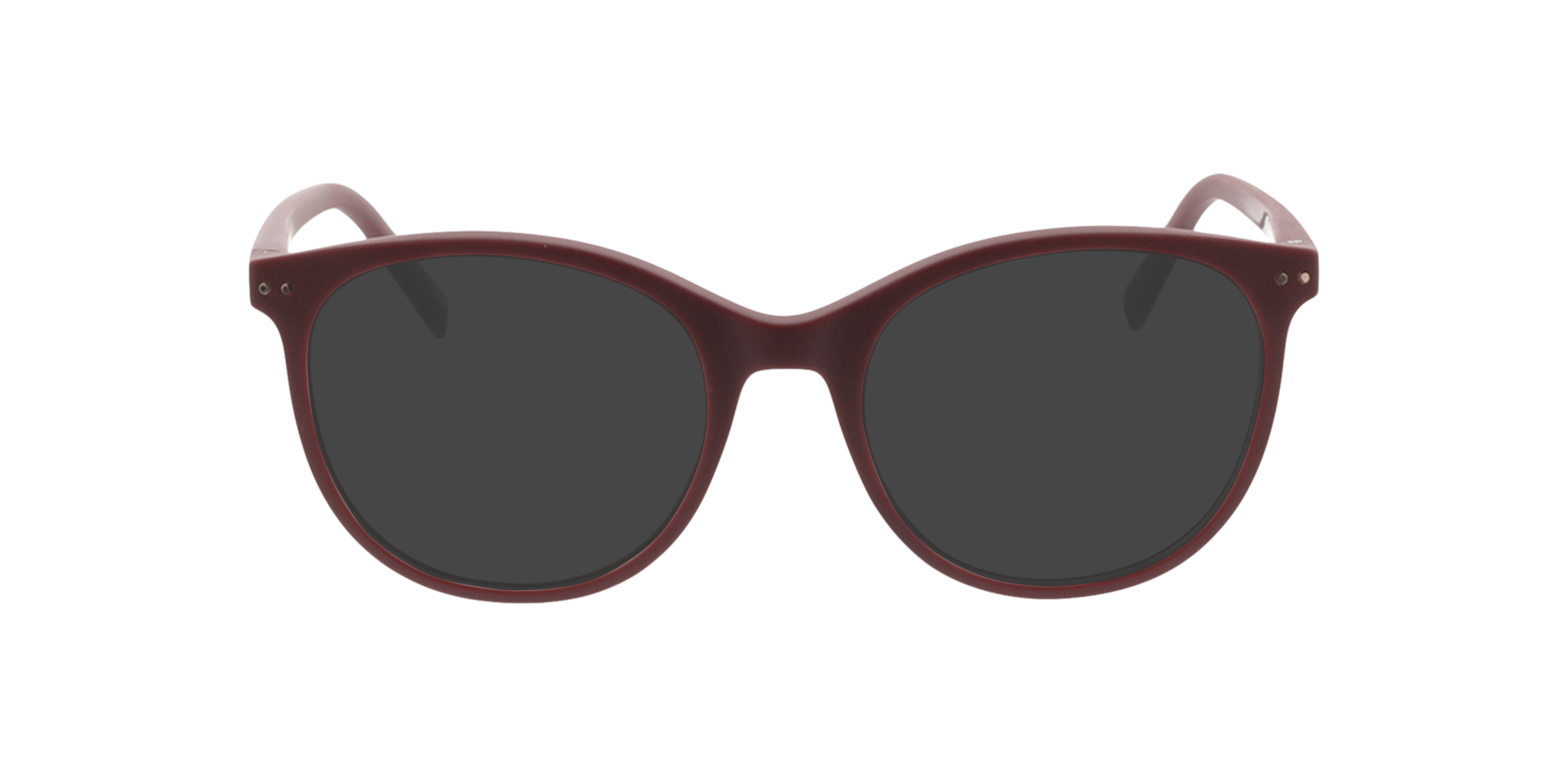 Lily Donkerrood KunststofEyeglass Frames van B24, met getinte lenzen