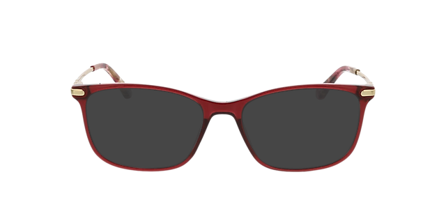 Greensboro Kristal bordeauxrood & goud KunststofEyeglass Frames van B24, met getinte lenzen