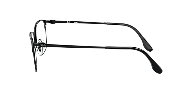 RB6494 Zwart MetaalEyeglass Frames van B24, Zijaanzicht