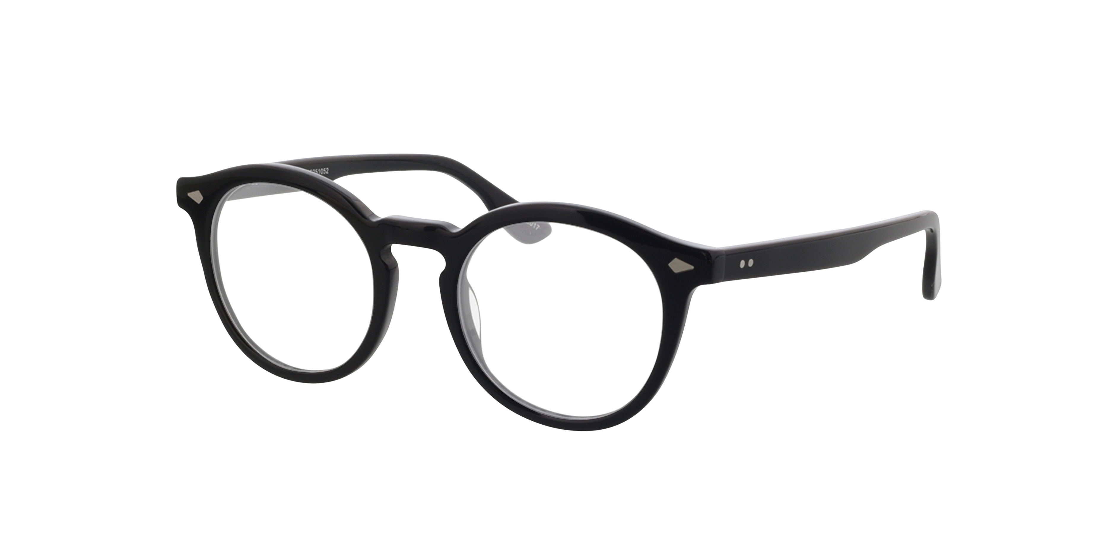 Brooke Zwart AcetaatEyeglass Frames van B24, Hoekweergave